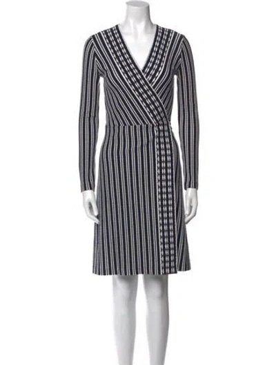 Pre-owned Tory Burch Striped Mini Dress In Multi