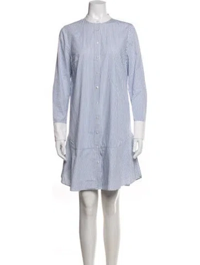Pre-owned Tory Burch Striped Mini Dress In Multi