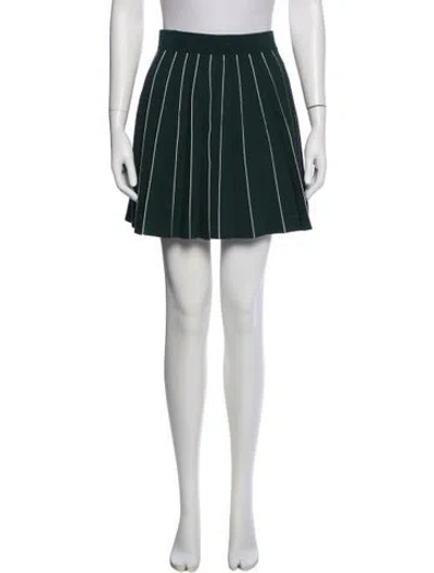 Pre-owned Tory Burch Striped Mini Skirt In Multi