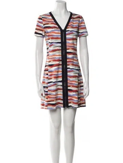 Pre-owned Tory Burch Striped Pantsuit In Neutral