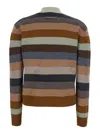 Tory Burch Relaxed Fit Merino Wool Turtleneck Sweater In Multi