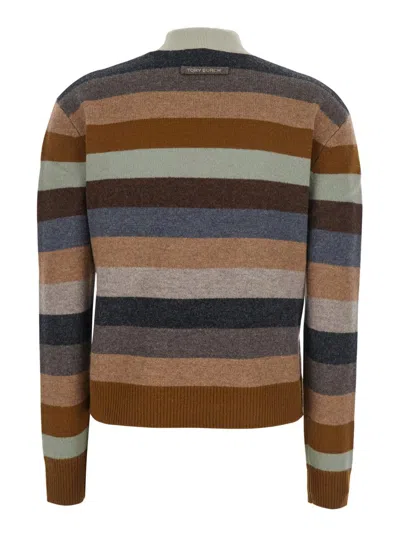 TORY BURCH STRIPED PULL