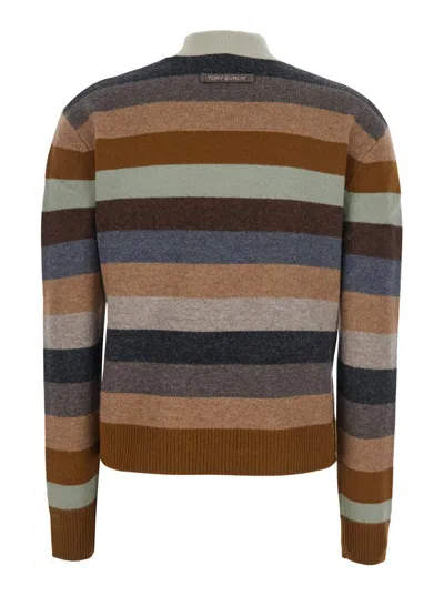 TORY BURCH STRIPED PULL
