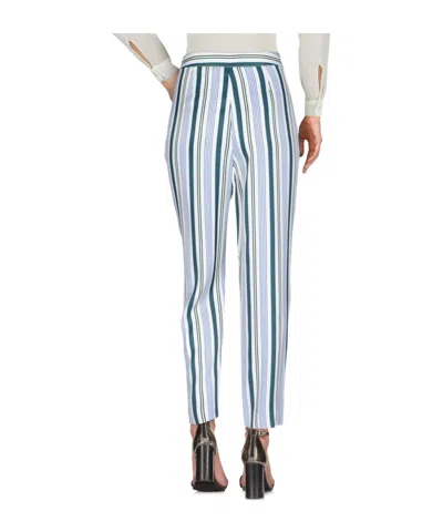 Tory Burch Striped Satin Casual Pants In Multi