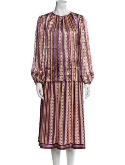 Pre-owned Tory Burch Striped Set In Multi