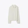 Tory Burch Striped Top In White Stripe