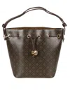 Tory Burch Structured Bucket Bag With Geometric Pattern In Gray