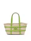 Tory Burch Structured Small Basket Handbag In Neutral