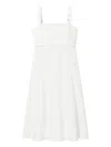 Tory Burch Woman Midi Dress Ivory Size 6 Cotton