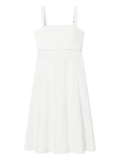 Tory Burch Structured Square-neck Midi Dress