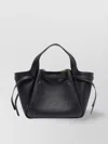 Tory Burch Structured Tote Bag Gold-tone Hardware In Black