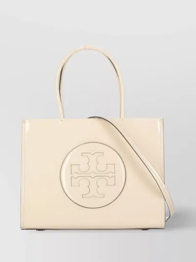 TORY BURCH STRUCTURED TOTE BAG WITH TOP HANDLES AND SHOULDER STRAP