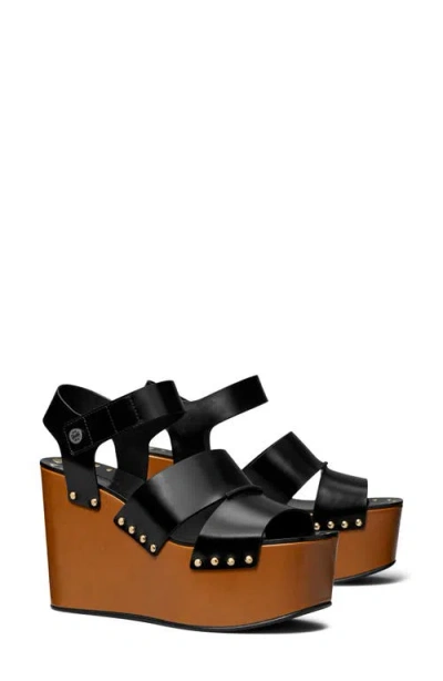 TORY BURCH TORY BURCH STUD PLATFORM WEDGE SANDAL