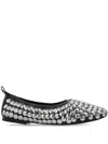 Tory Burch Studded Ballet In Black