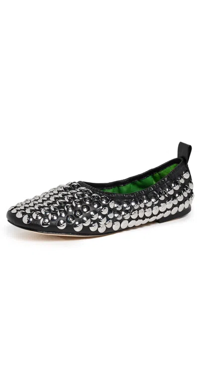 Tory Burch Studded Ballet Flats Perfect Black