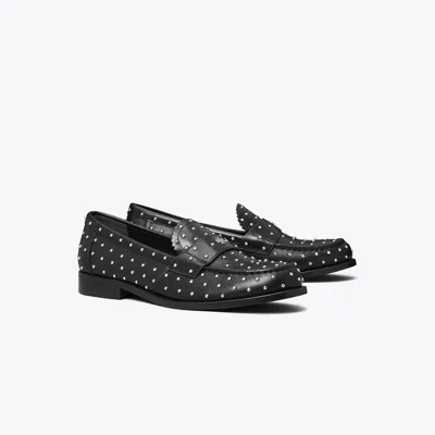 Tory Burch Studded Classic Loafer In Black