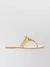 Tory Burch Studded Cut-out Flat Sole Sandals In Neutral
