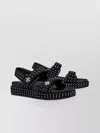 Tory Burch Studded Double Strap Leather Sandals