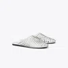 Tory Burch Studded Mule In Silver