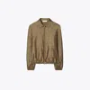 Tory Burch Sublime Jacquard Shirt In Beige Sublime