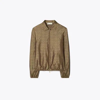 Tory Burch Sublime Jacquard Shirt In Beige Sublime