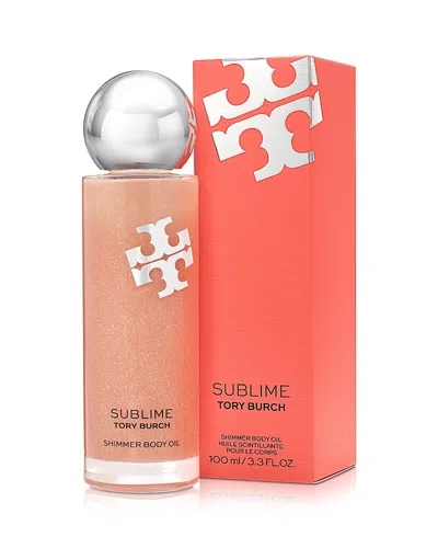 Tory Burch Sublime Shimmer Body Oil 3.3 Oz. In Transparent