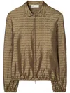 Tory Burch Sublime Jacquard Shirt In Neutrals
