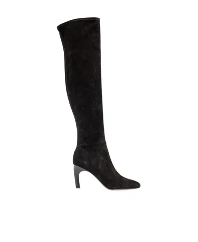 TORY BURCH SUEDE 80MM ABOVE-KNEE BOOTS
