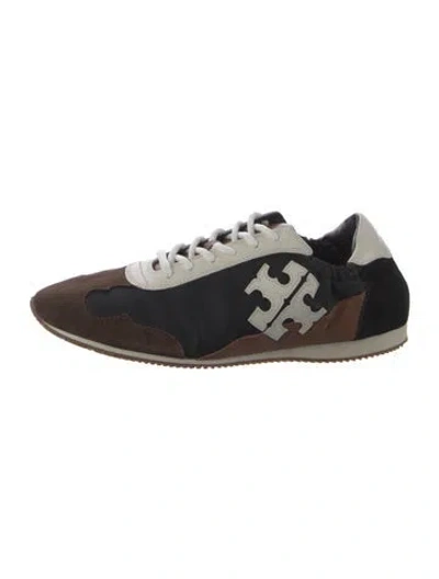 Pre-owned Tory Burch Suede Athletic Sneakers W/ Tags In Black