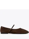 Tory Burch Brown Mary Jane Ballet Flats In Brown