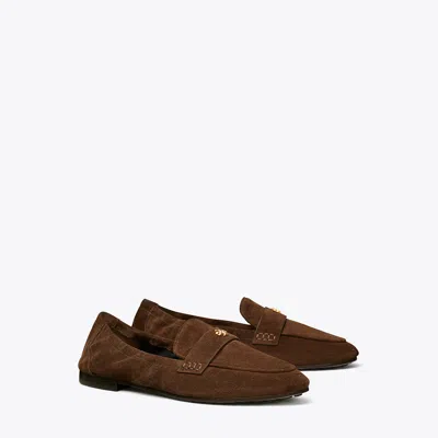 Tory Burch Suede Ballet Loafer In Coco