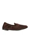 Tory Burch Suede Ballet Loafers In Brown