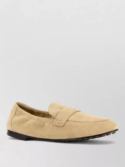 Tory Burch Suede Ballet Mule Loafers Casual Style In Neutral