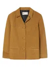 Tory Burch Single-breasted Suede Blazer In Multi