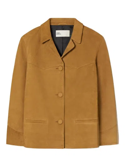 TORY BURCH TORY BURCH SUEDE BLAZER JACKET