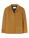 Tory Burch Single-breasted Suede Blazer In Multi
