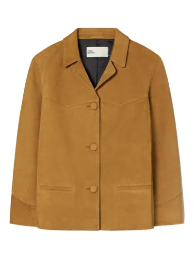 TORY BURCH TORY BURCH SUEDE BLAZER JACKET