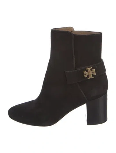 Pre-owned Tory Burch Suede Boots In Black