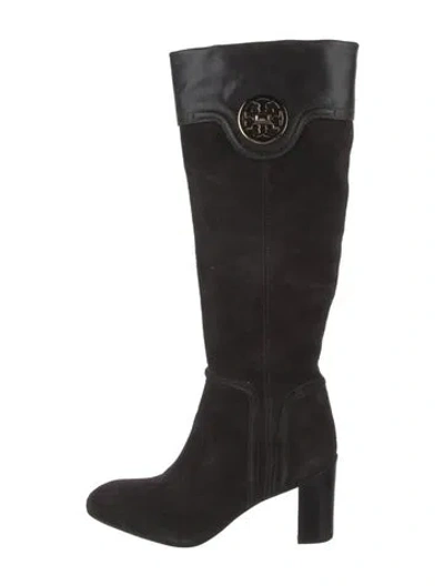 Pre-owned Tory Burch Suede Boots In Brown