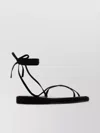 Tory Burch Suede Capri Sandals Flat Sole Strappy Design