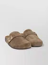 Tory Burch Mellow Logo Shearling Flat Mules