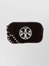 Tory Burch Suede Crossbody Bag Studded Strap In Multi