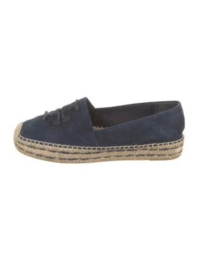 Pre-owned Tory Burch Suede Espadrilles In Blue