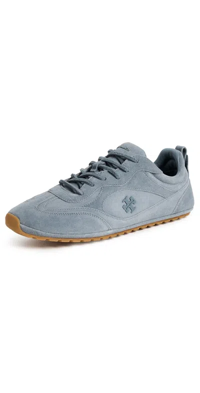 Tory Burch Suede Field Sneakers Dusky Blue