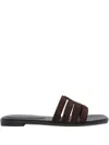 Tory Burch Ines Suede Cage Slide Sandals