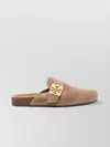 Tory Burch Mellow Logo Shearling Flat Mules