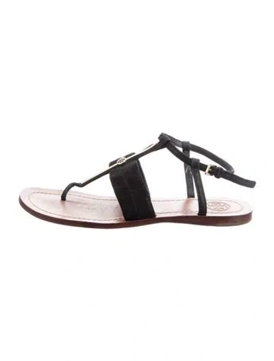 Pre-owned Tory Burch Suede Flats In Multi