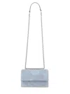 Tory Burch Suede "fleming" Bag In Blue