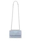 Tory Burch Suede "fleming" Bag In Blue