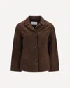 Tory Burch Brown Goatskin Jacket In Brown